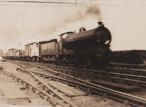 Steam train at Newhouse, Lanark