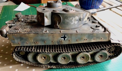 Battered Tamiya Tiger 1